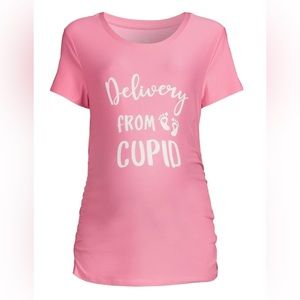 Time and Tru Women’s Delivery From Cupid Graphic T-Shirt